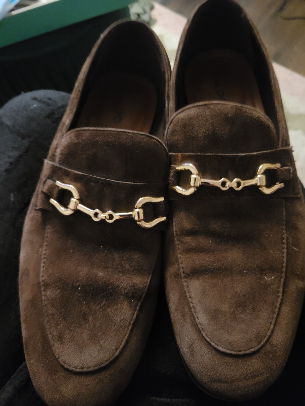 Suede Brown Loafers Aldo